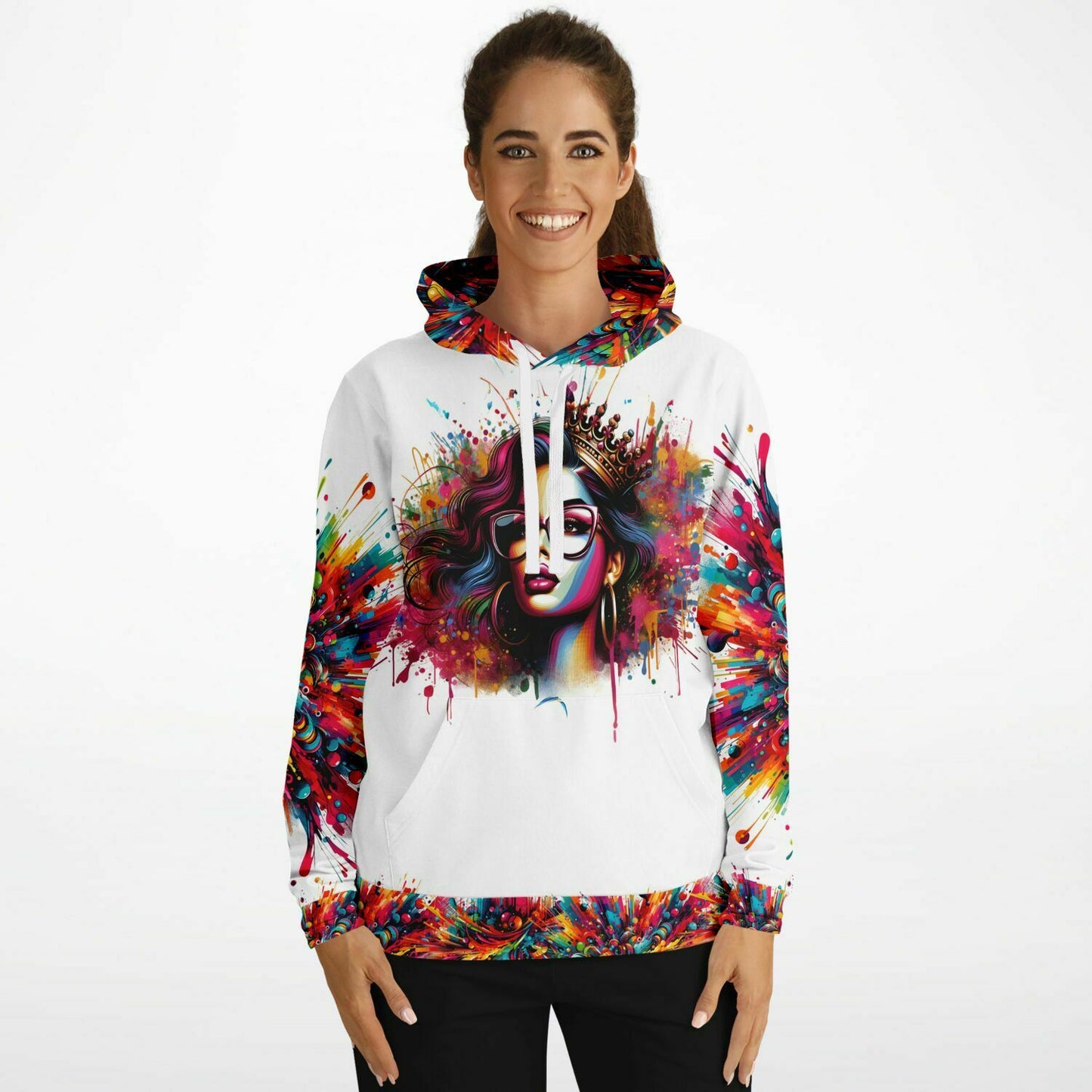 Latina Queen Splash Art Hoodie copy