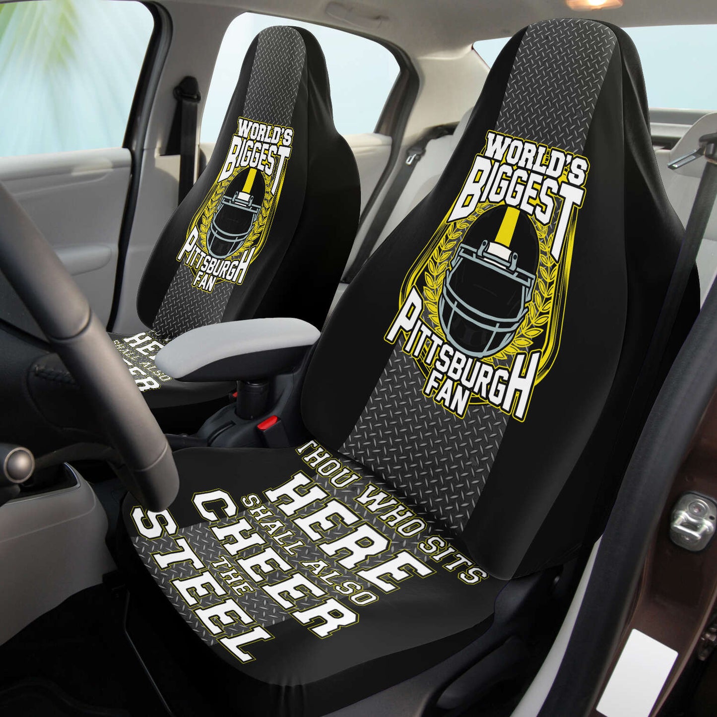 Worlds Biggest Pittsburgh Fan Car Seat Cover