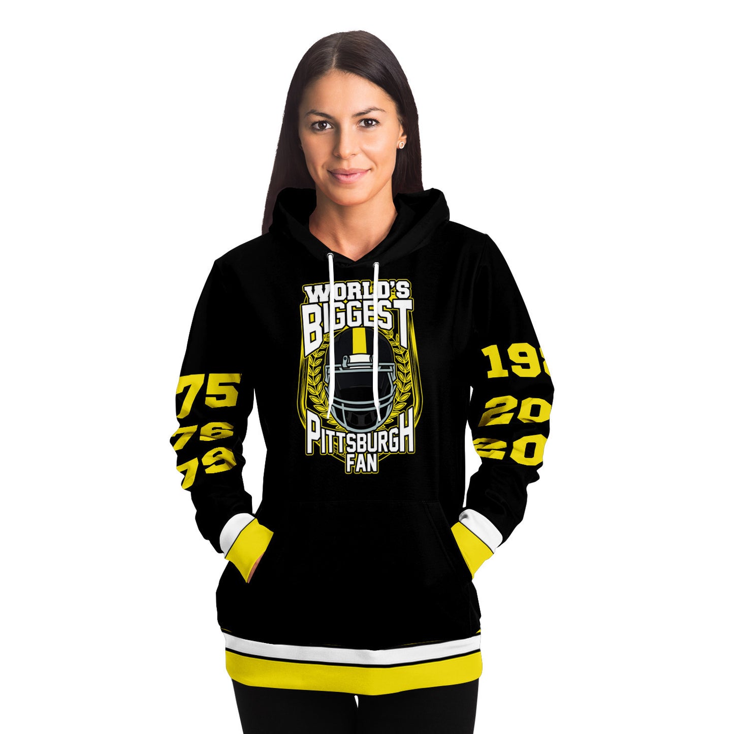 World's Biggest Pittsburgh Fan Championship Years Hoodie