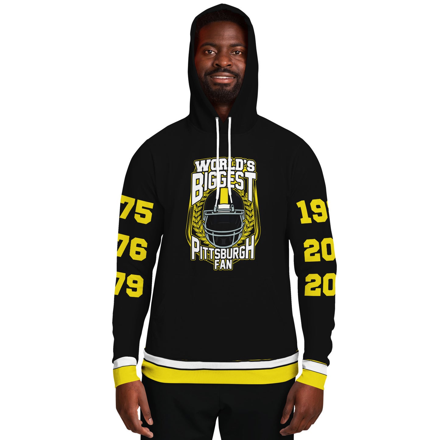 World's Biggest Pittsburgh Fan Championship Years Hoodie
