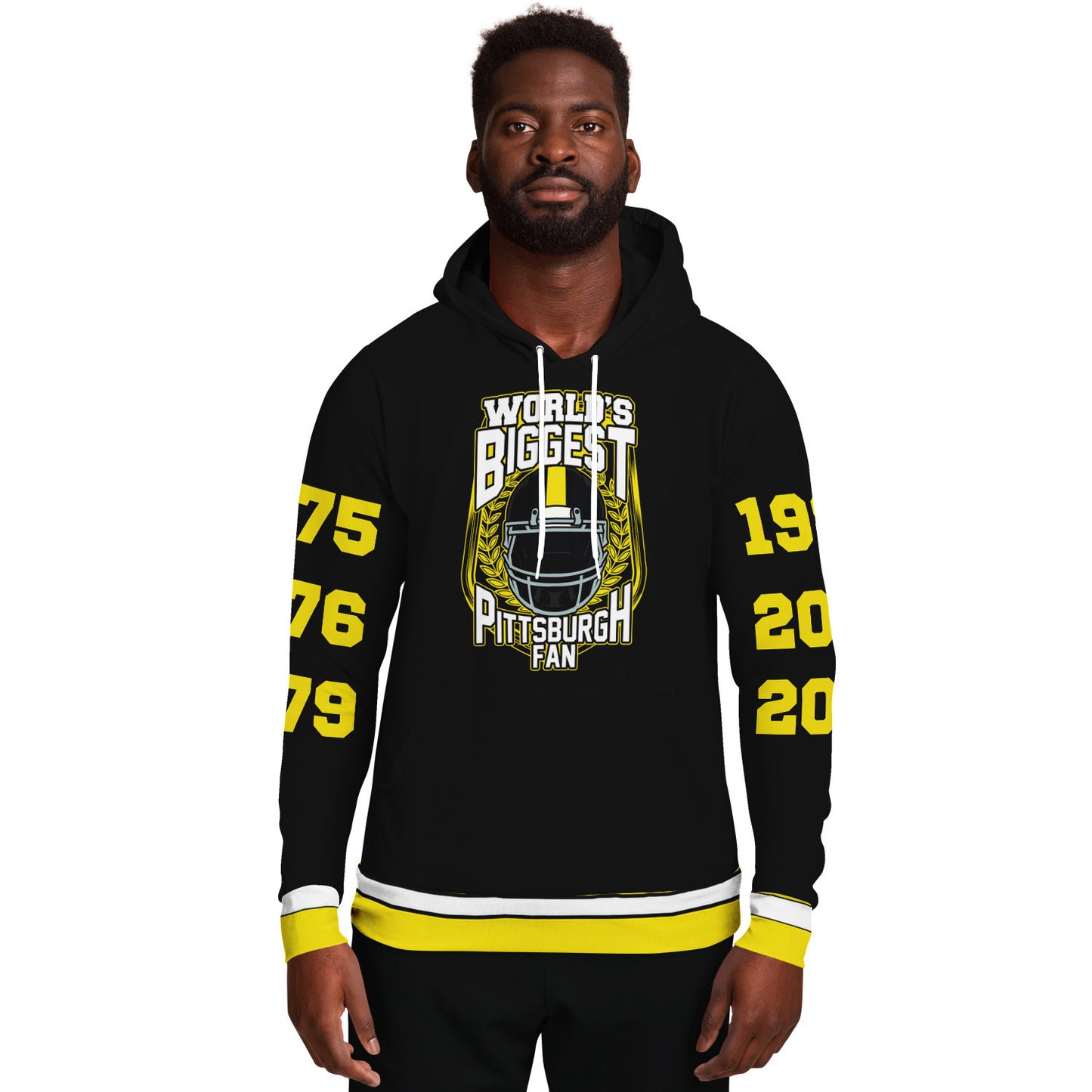 World's Biggest Pittsburgh Fan Championship Years Hoodie