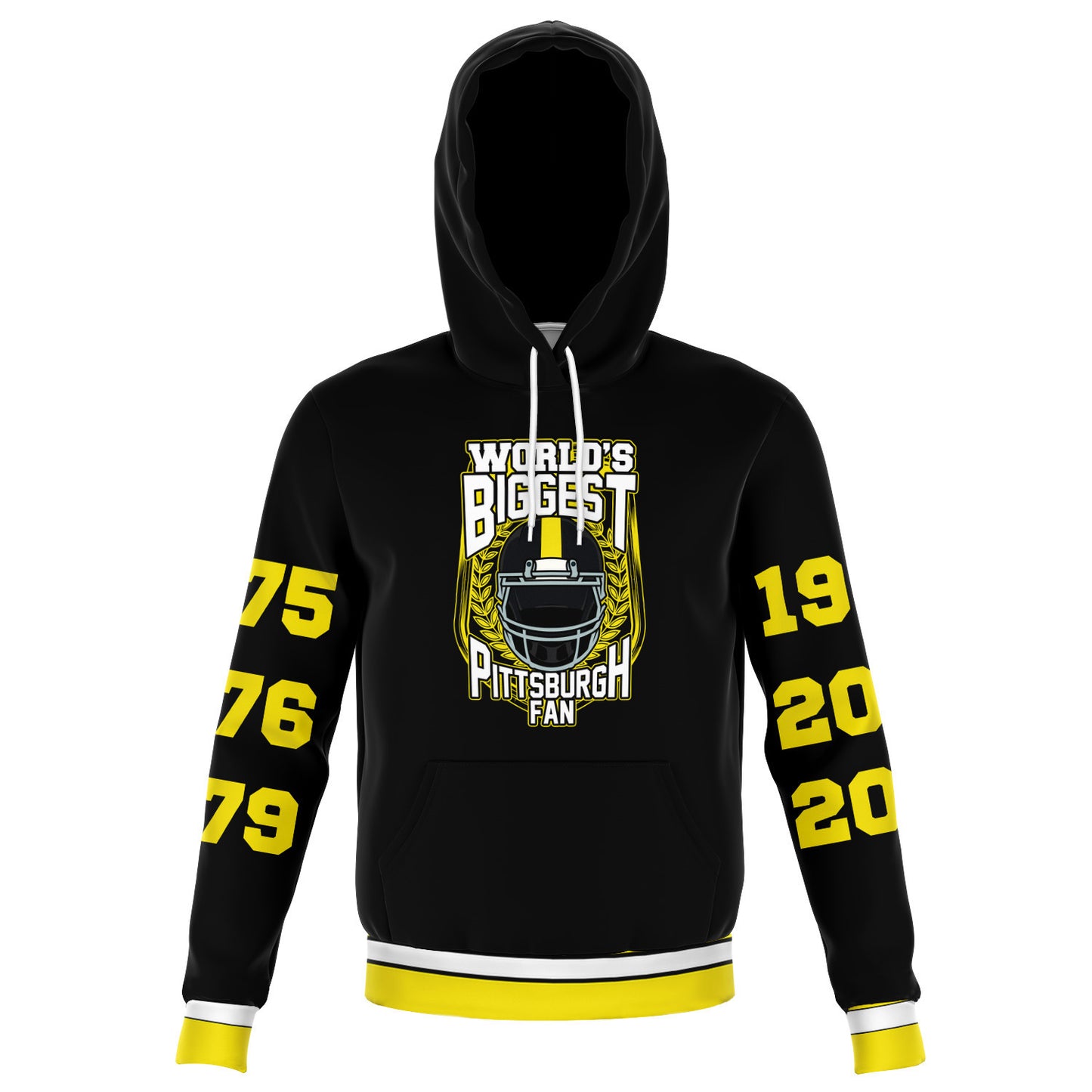 World's Biggest Pittsburgh Fan Championship Years Hoodie