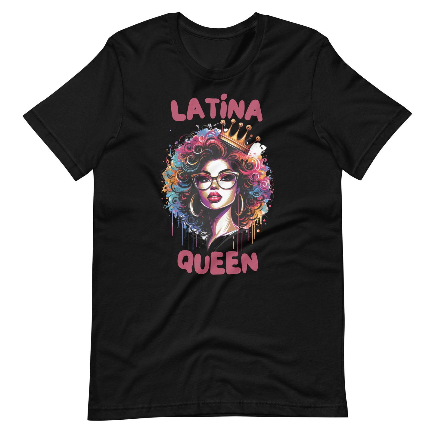 Latina Queen Splash Art T-Shirt