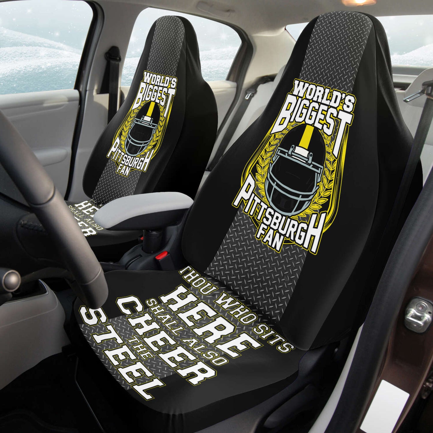 Worlds Biggest Pittsburgh Fan Car Seat Cover
