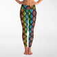 Rainbow Wallpaper Patterned "Squat Proof" Yoga Leggings
