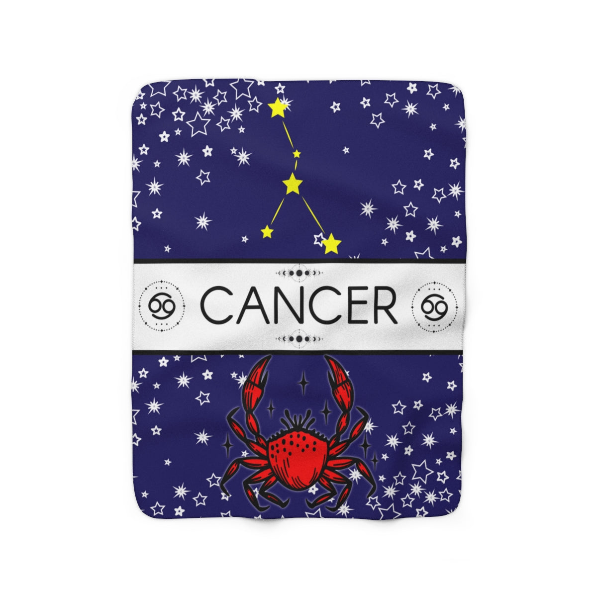 Cancer Zodiac Fleece Blanket