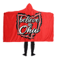 Believe in Ohio "All Over Print" Hooded Blanket
