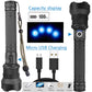 LED Rechargeable Tactical Flashlight 90000 High Lumens