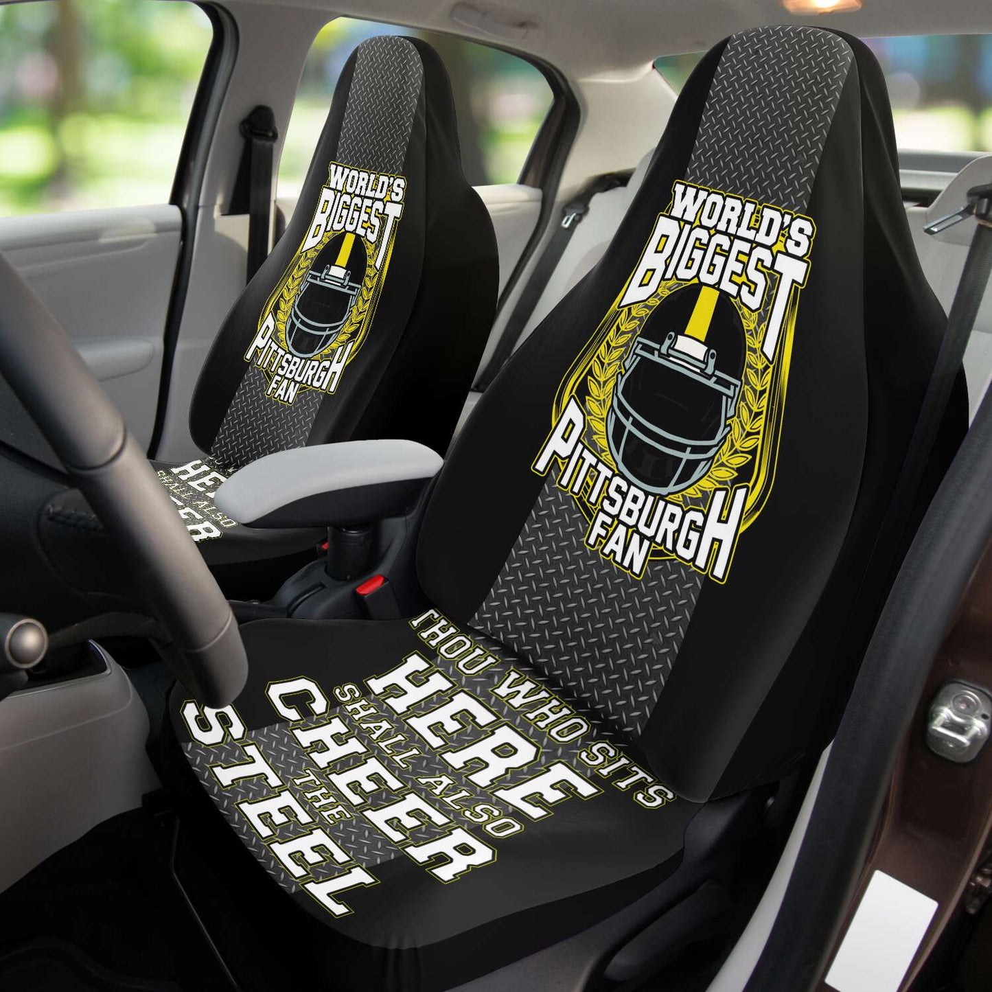 Worlds Biggest Pittsburgh Fan Car Seat Cover