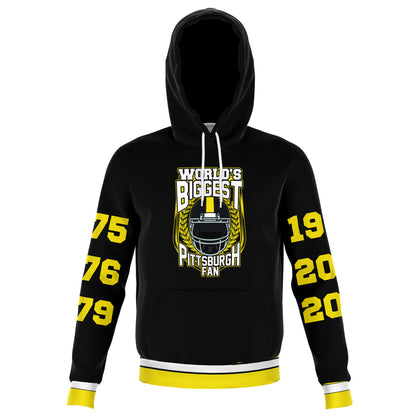 World's Biggest Pittsburgh Fan Championship Years Hoodie