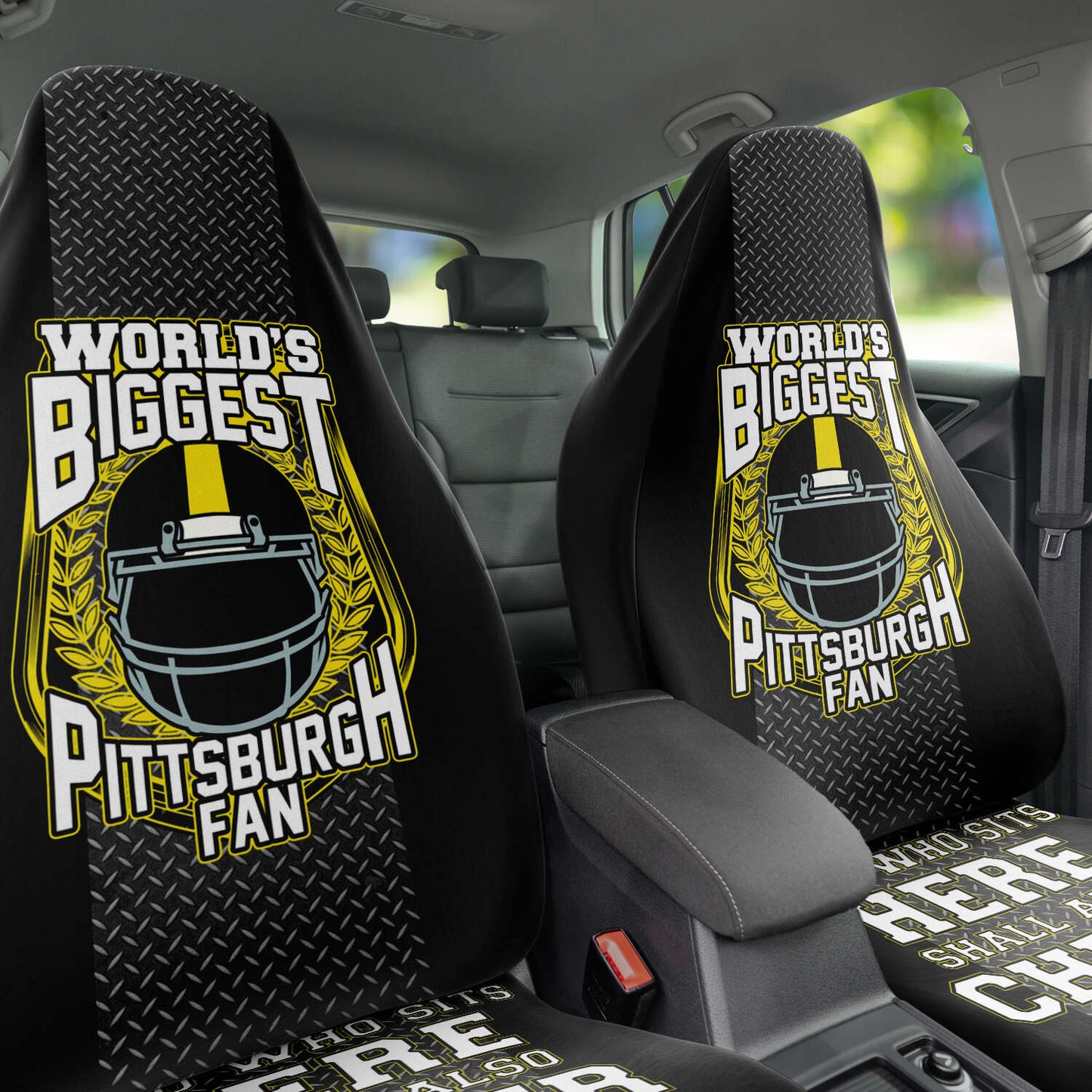 Worlds Biggest Pittsburgh Fan Car Seat Cover