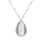 Colored Sketch Photo of You and Your Pet Oval Necklace